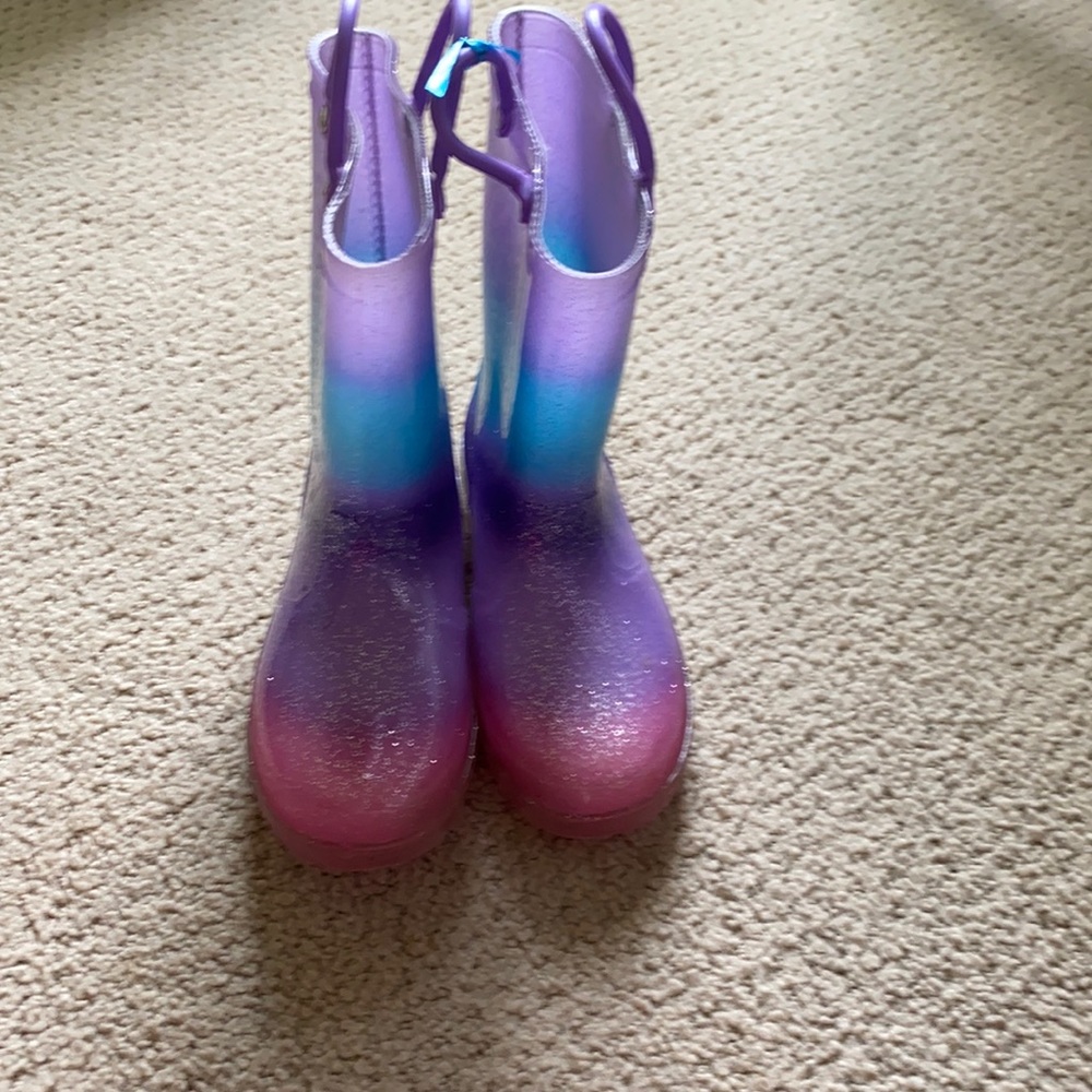 Sparkles Rain boots size 12 kids